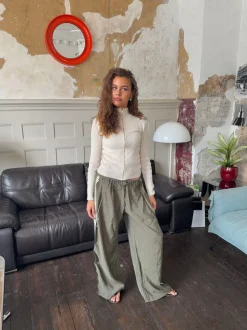 Carly kabelstrik med lynlås - Off white