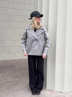 Catinka trenchcoat - Grå