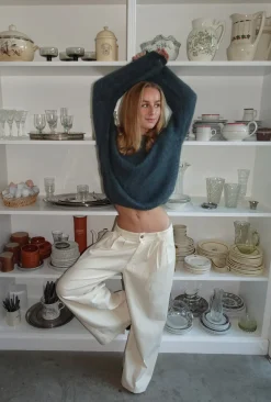 Chamomile bukser med lige ben - Off white
