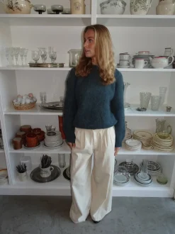 Chamomile bukser med lige ben - Off white