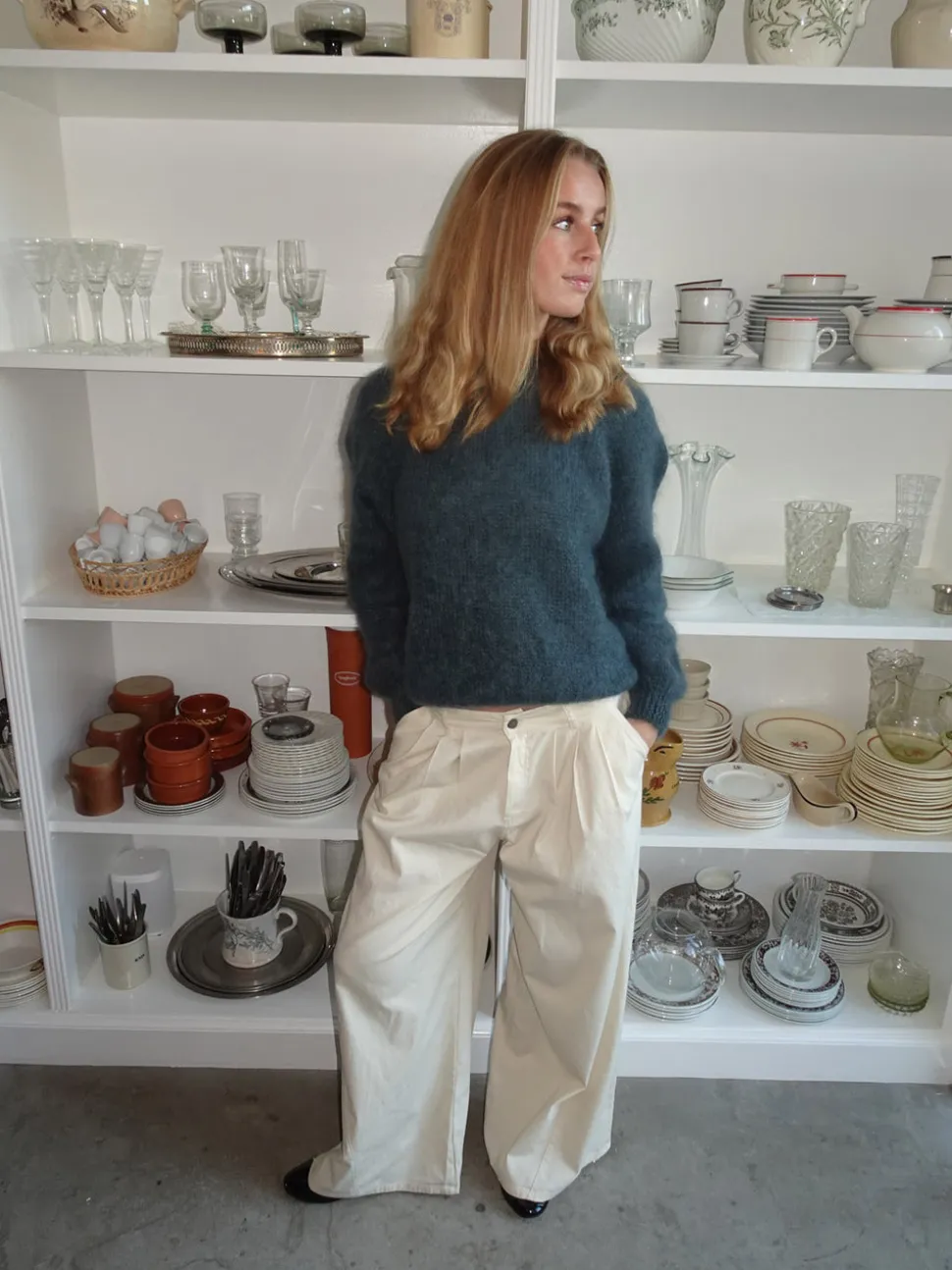 Chamomile bukser med lige ben - Off white