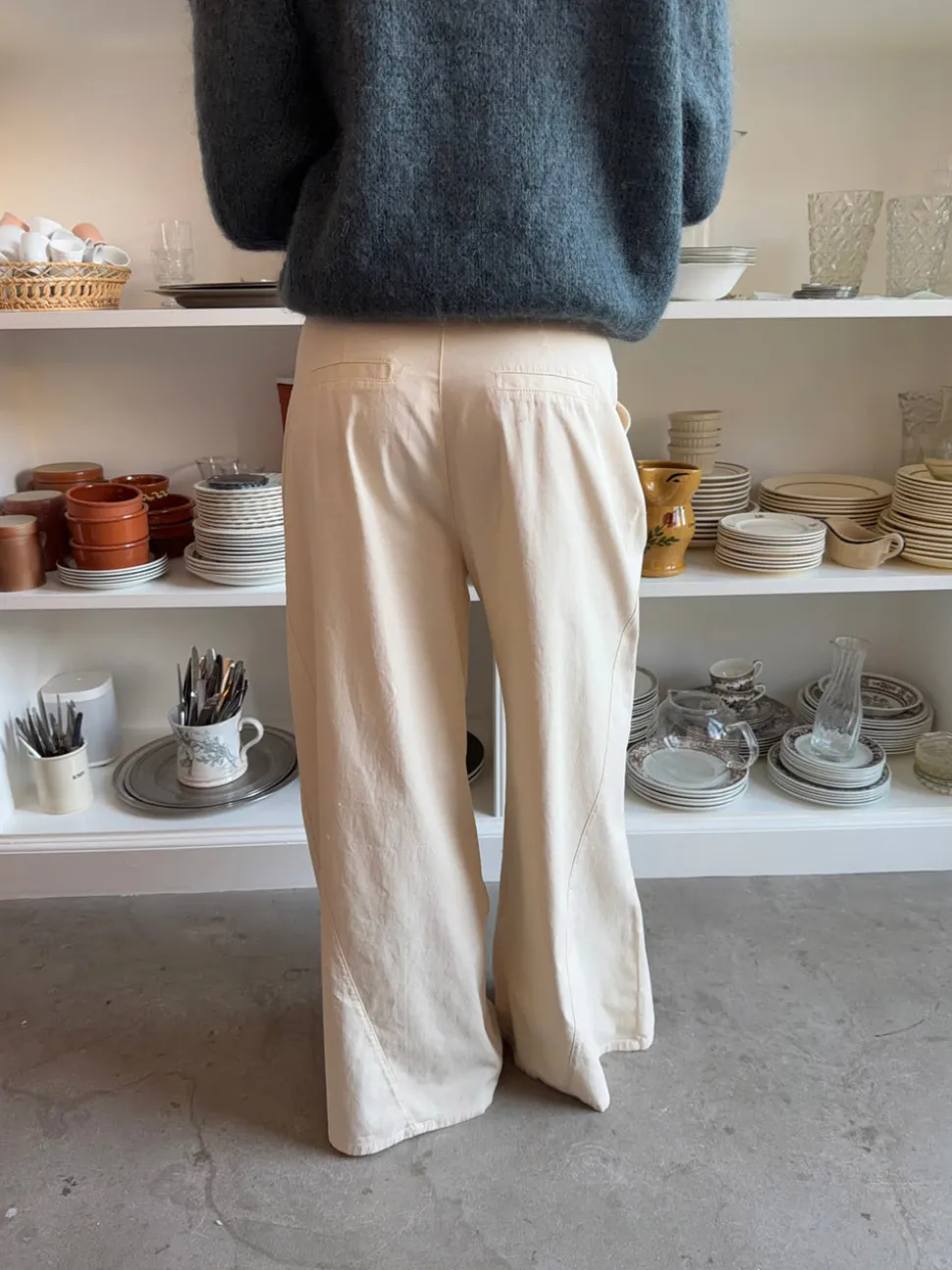 Chamomile bukser med lige ben - Off white