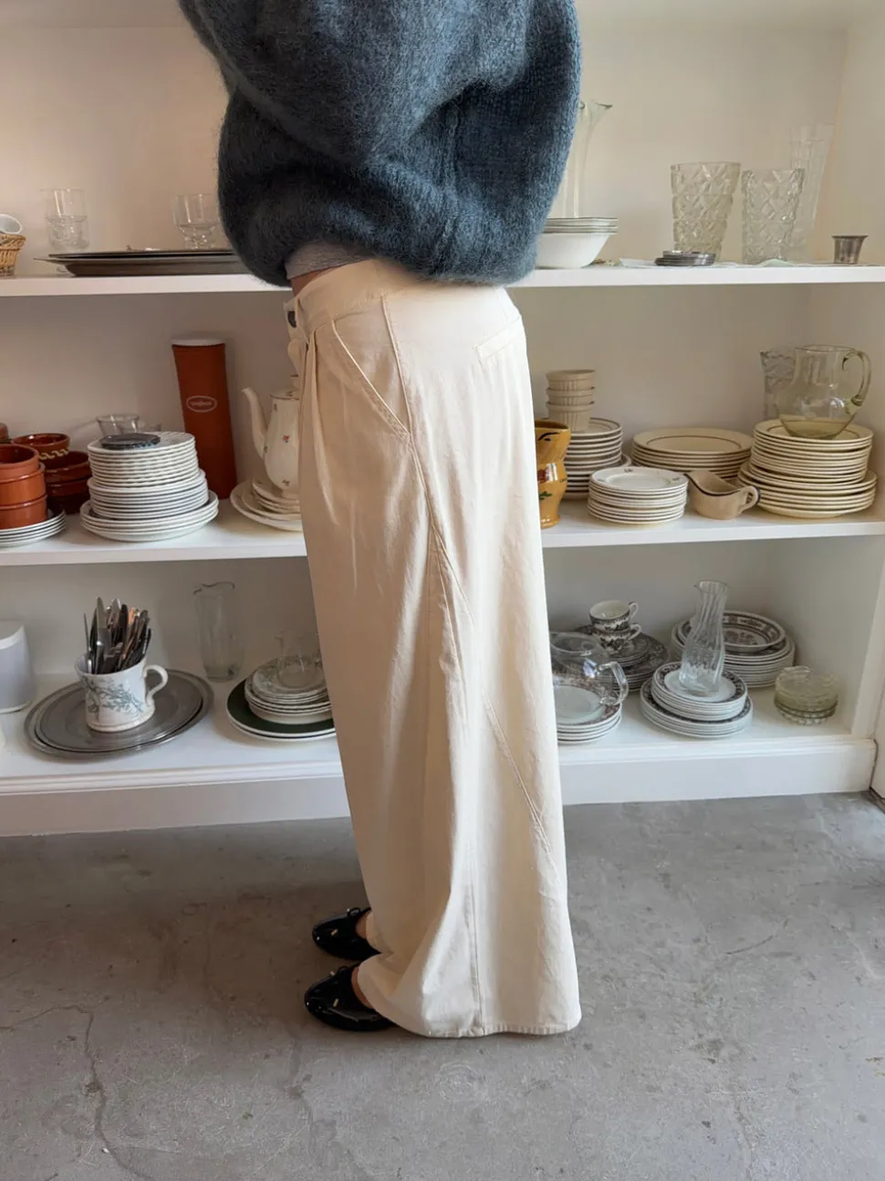 Chamomile bukser med lige ben - Off white