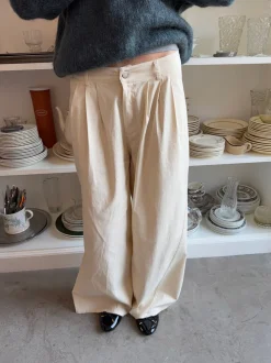 Chamomile bukser med lige ben - Off white
