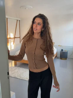 Charlotte cardigan - Brun