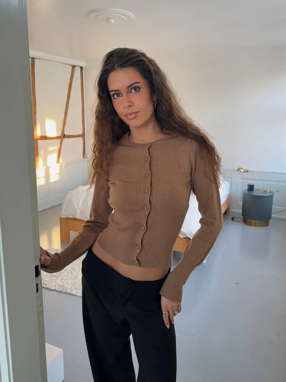 Charlotte cardigan - Brun