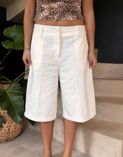 Cilena bermudashorts - Hvid