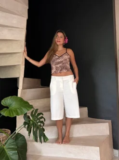 Cilena bermudashorts - Hvid
