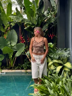 Cilena bermudashorts - Hvid