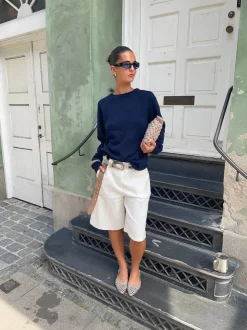 Cilena bermudashorts - Hvid
