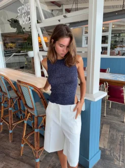 Cilena bermudashorts - Hvid