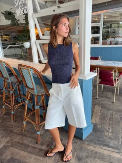 Cilena bermudashorts - Hvid