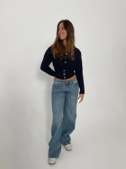 Cilla strikket cardigan - Navy