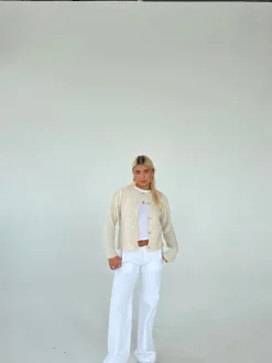 Cilla strikket cardigan - Beige