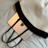 Dehli skuldertaske - Off white/sort