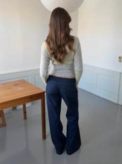 Dina lavtaljede jeans - Mørkeblå