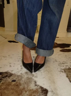 Donnatella slingback hæle - Sort