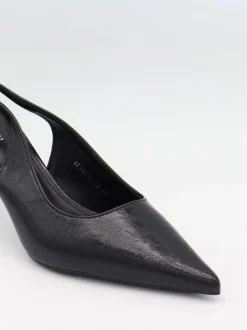 Donnatella slingback hæle - Sort