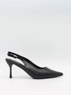 Donnatella slingback hæle - Sort