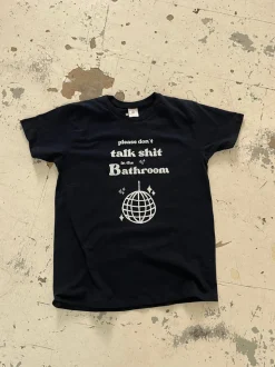 Don't talk shit oversized tee - Navy