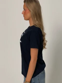 Don't talk shit oversized tee - Navy