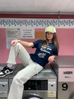 Don't talk shit oversized tee - Navy