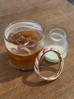 Eivora armbånd med striber - Rosa/Lyserød/hvid