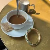Eivora armbånd med striber - Grøn/hvid/guld