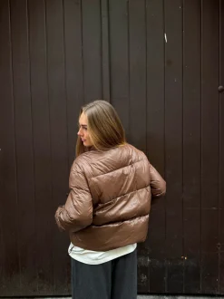 Elin pufferjakke - Brun