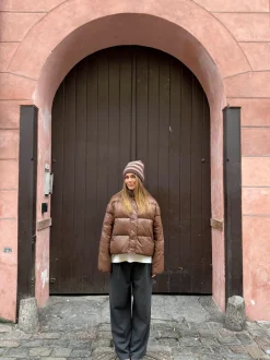 Elin pufferjakke - Brun