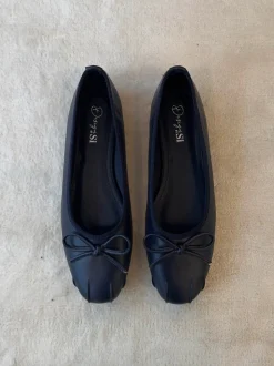 Eline ballerinaer med detaljer - Mørk Navy