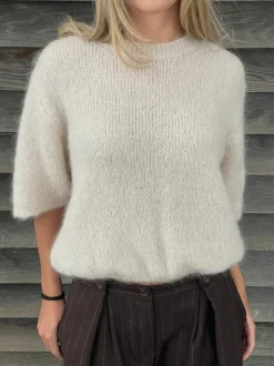 Elise t-shirt strik - Beige