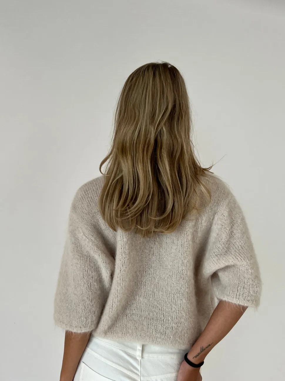 Elise t-shirt strik - Beige