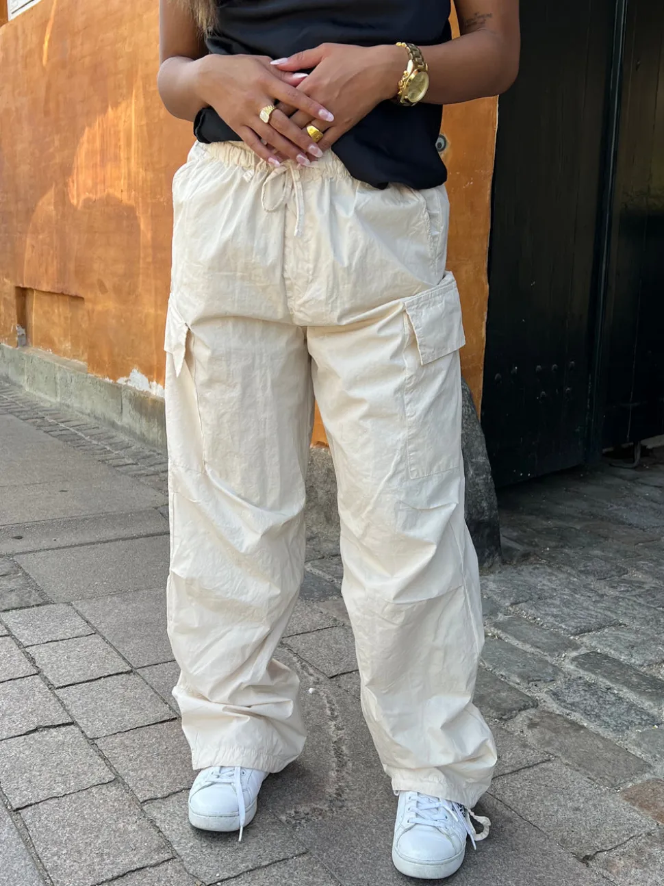 Elita bukser med lommedetaljer - Beige