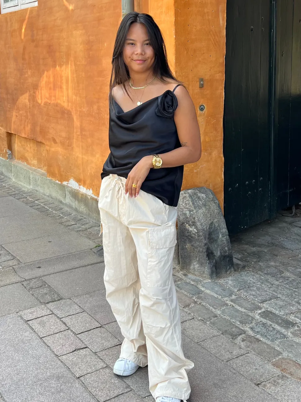Elita bukser med lommedetaljer - Beige