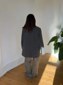 Epsilia oversized blazer - Grå