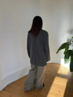 Epsilia oversized blazer - Grå