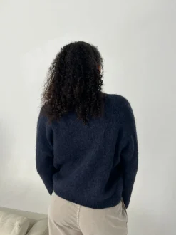 Esma striktrøje - Navy