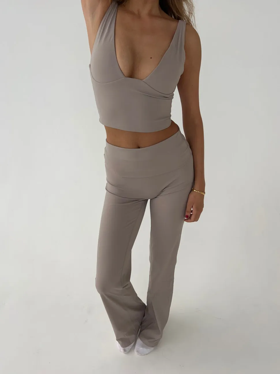 Essential flared pants - Ash