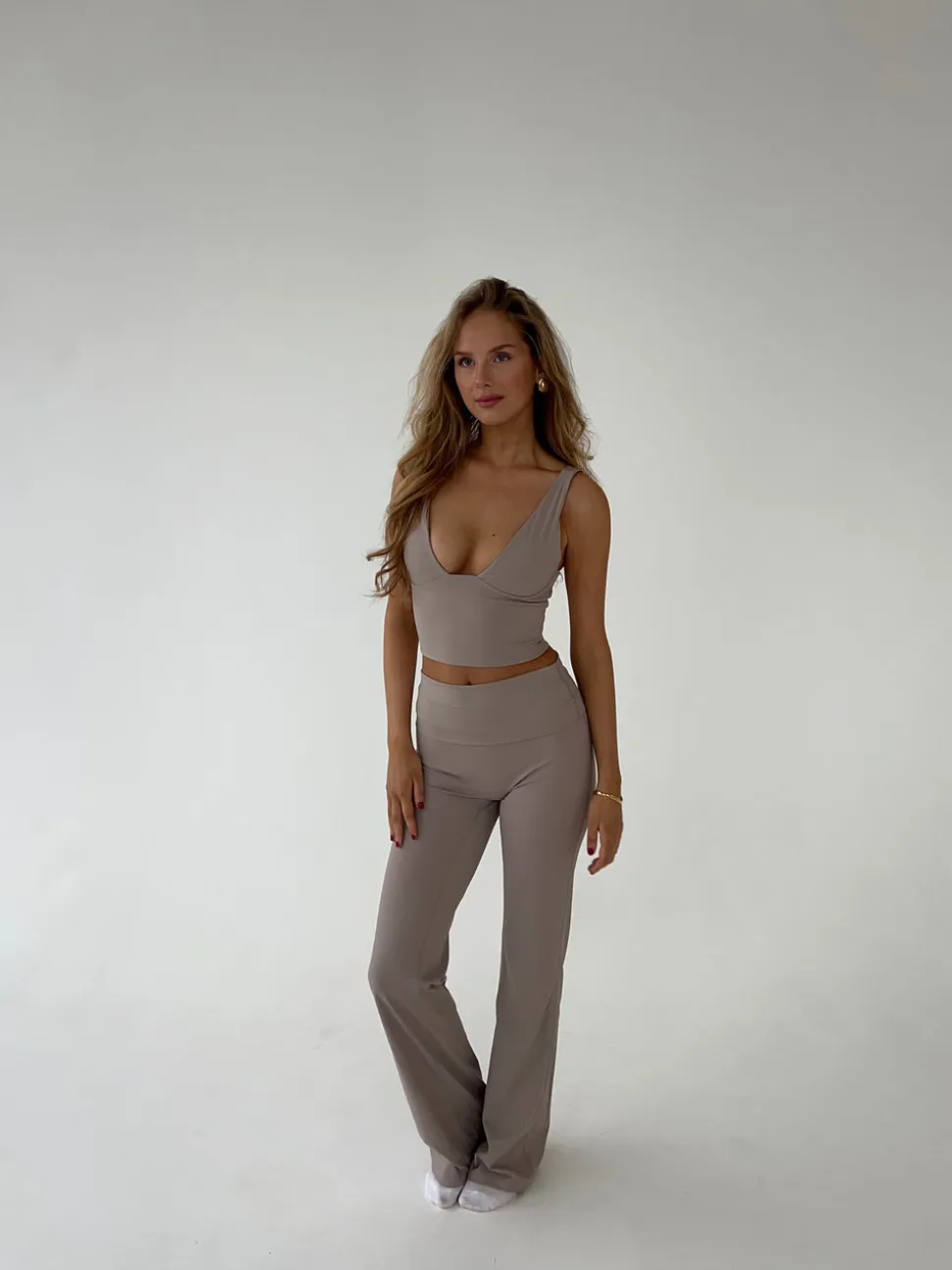 Essential flared pants - Ash