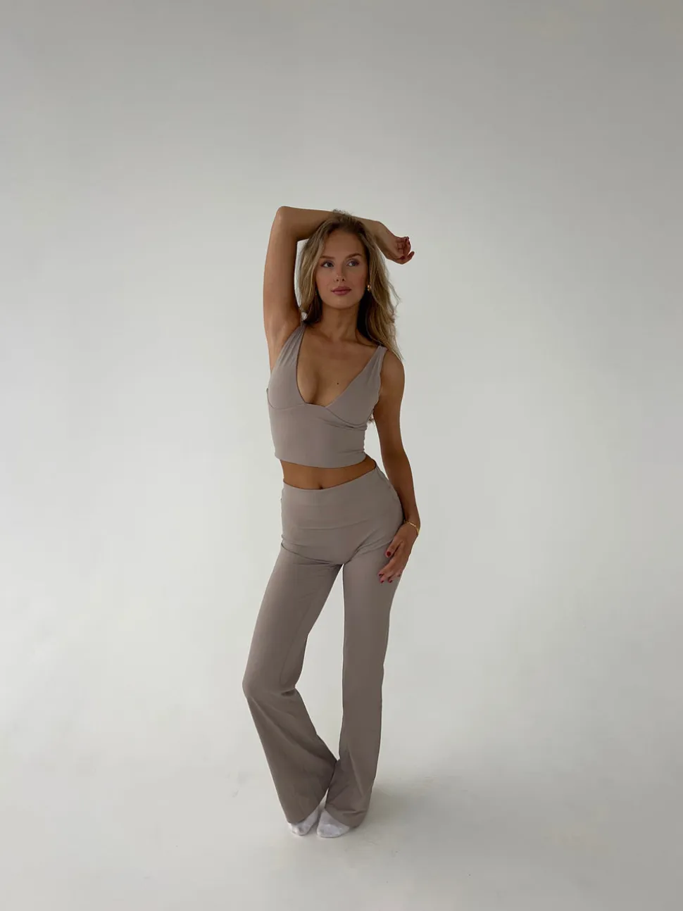 Essential flared pants - Ash