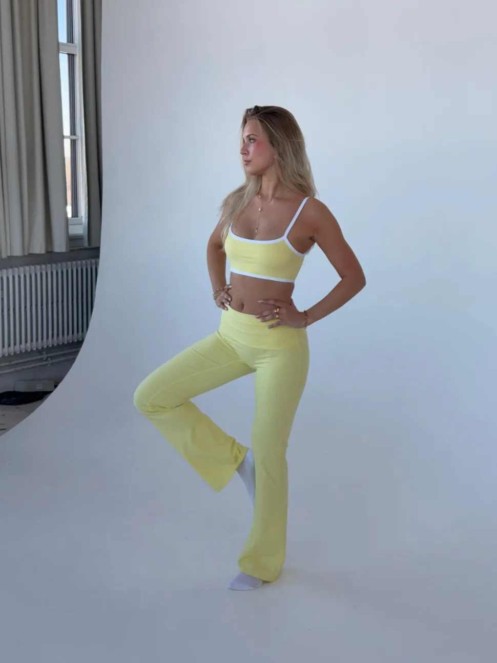 Essential flared pants - Butter