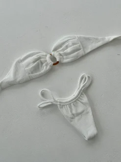 Eva bandeau bikini - Hvid