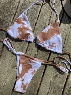 Fay bikini hvid/brun