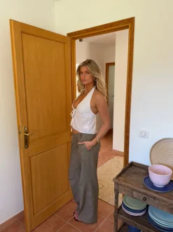 Fernande halternecktop - Hvid