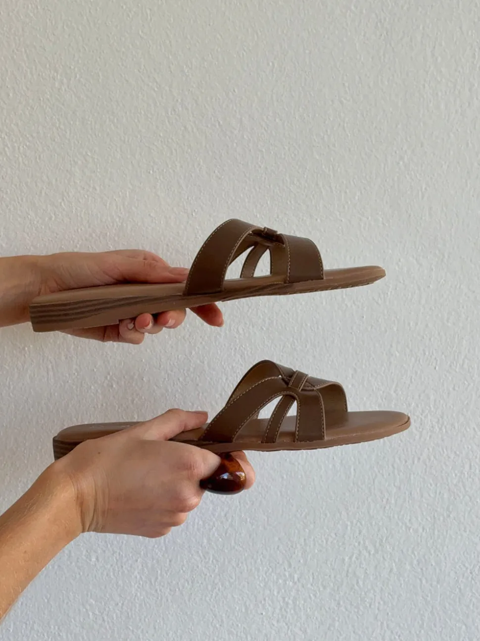 Figma sandaler - Brun/beige