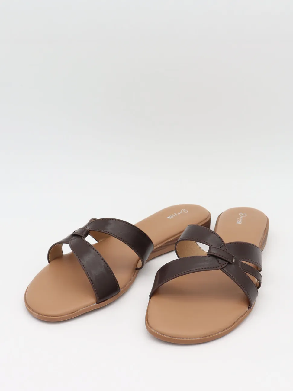 Figma sandaler - Mørkebrun/beige