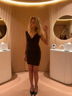 Floranne kjole - Brun