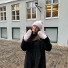 Fluffy handsker - Pink
