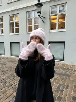 Fluffy handsker - Pink